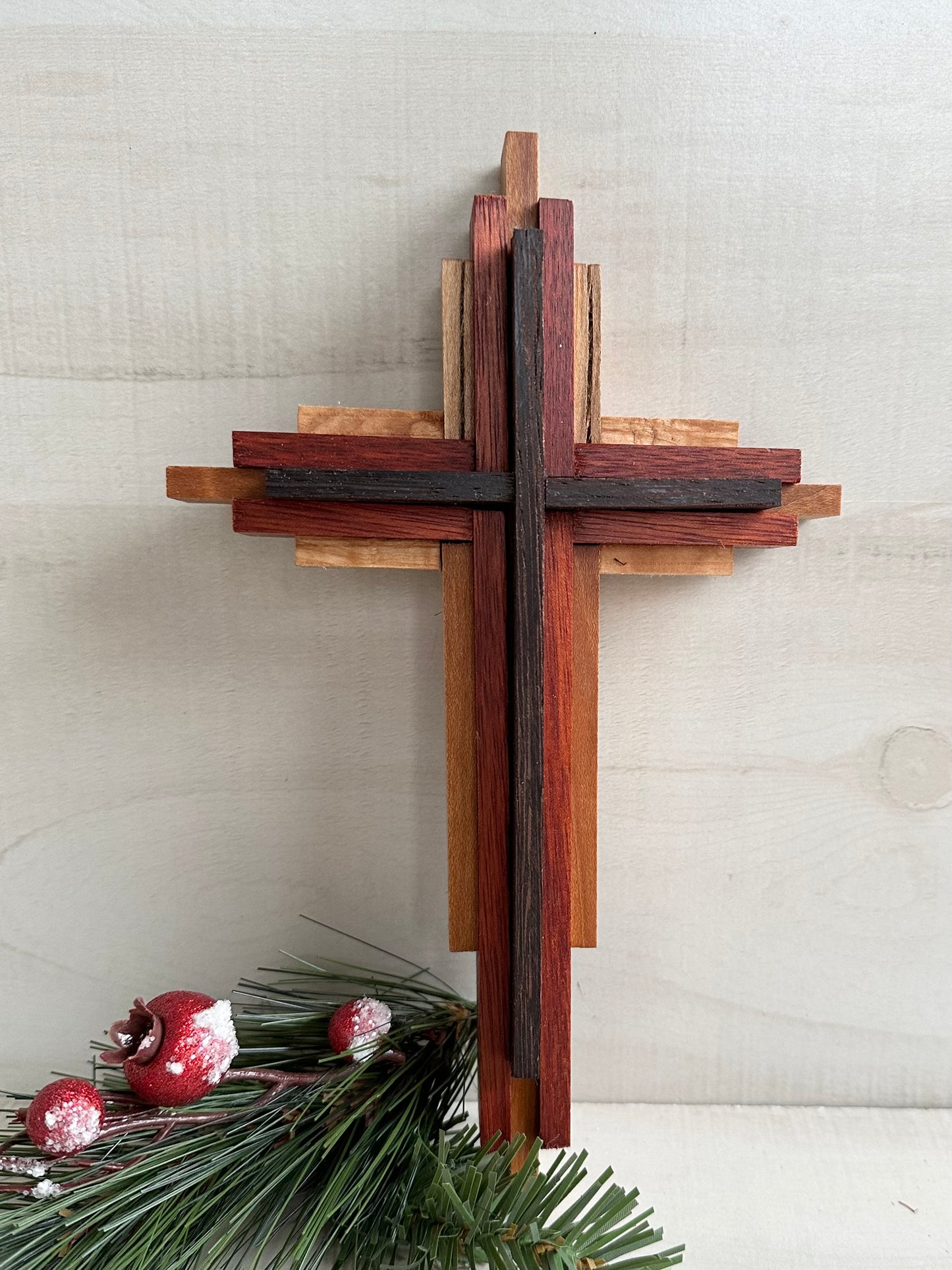 9” Layered Cross